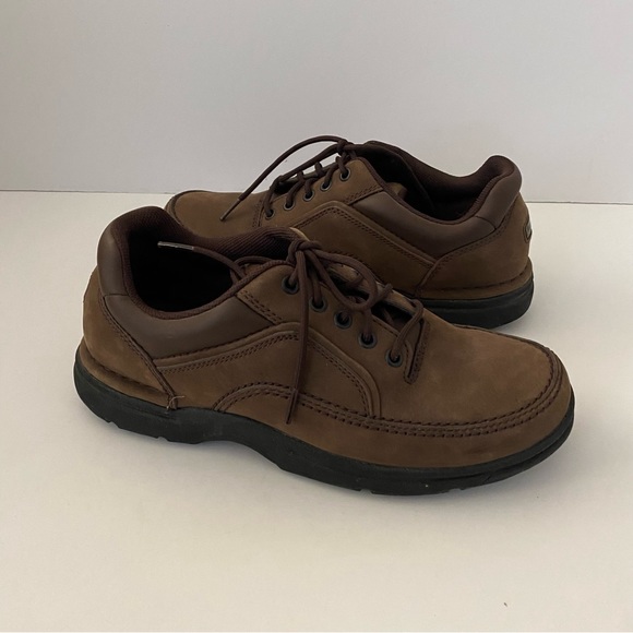 Men’s Rockport Ridgefield Eureka Lace Up Shoes Chocolate 8 - Picture 7 of 7